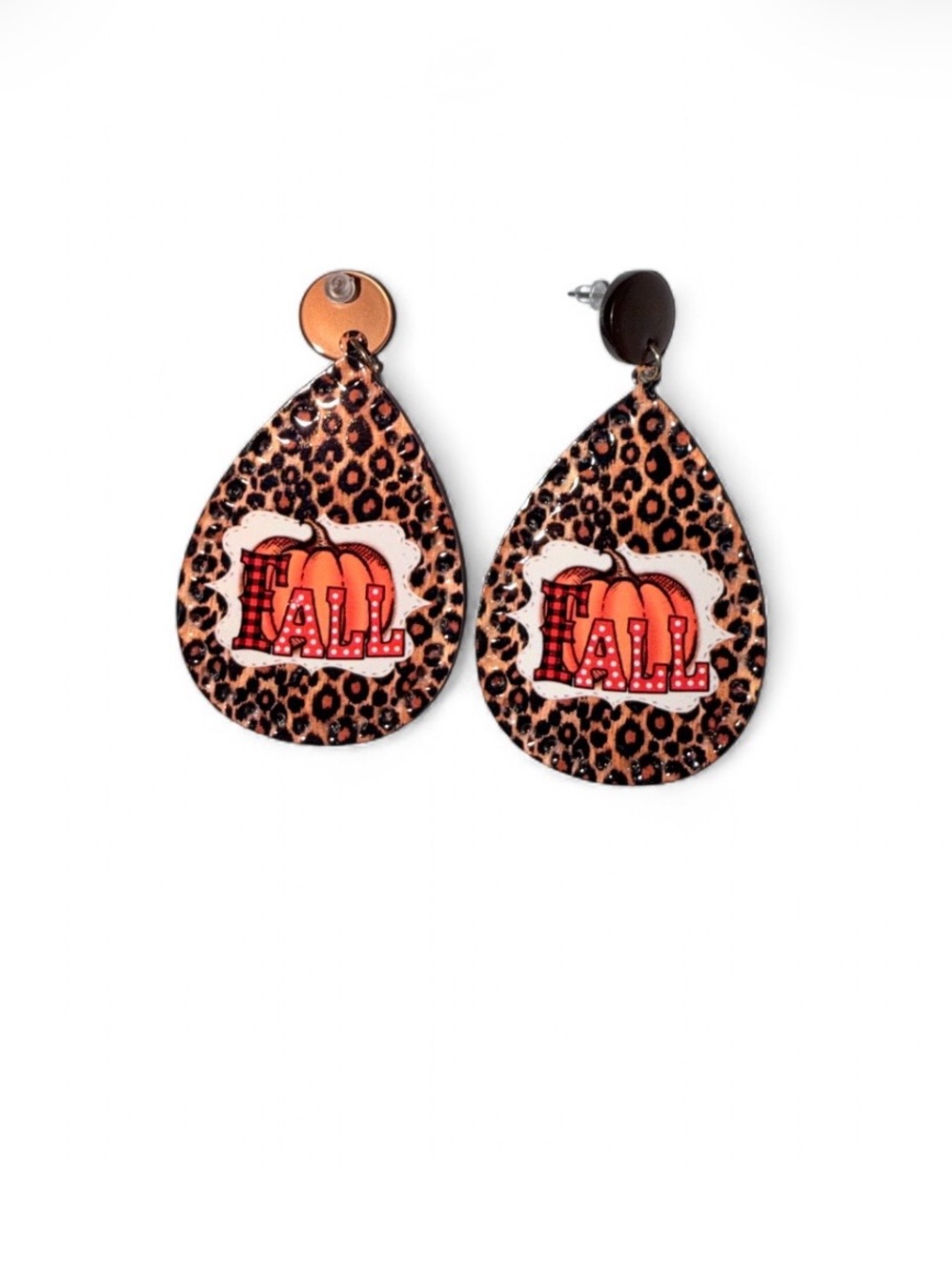 FALL Leopard Print Statement Earrings